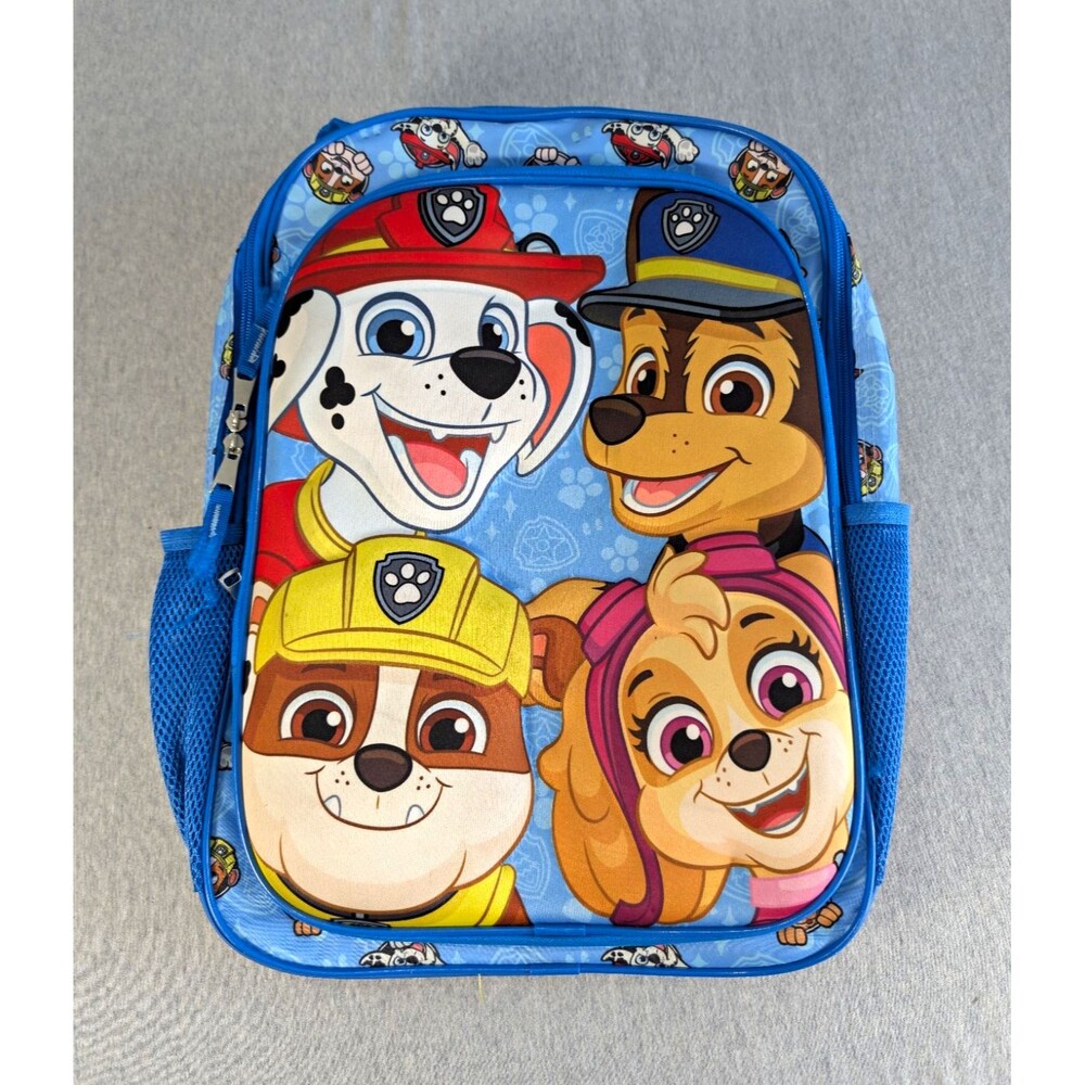 PAW Patrol Small Blue Polyester Backpack Zip Adjustable Strap Marshall+Pals